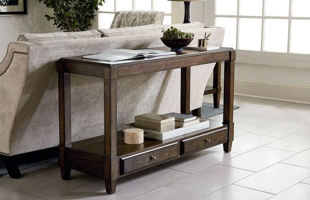 Hammary® Halsey Coffee Brown Sofa Table-1