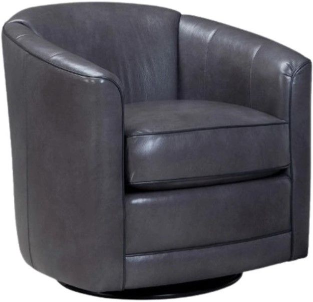 Smith Brothers Customizable 506 Leather Swivel Glider Chair-0