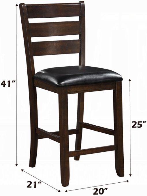 ACME Furniture Urbana Black/Espresso Counter Chair-2