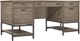 Aspenhome® Trellis Desert Brown Open Pedestal Desk-0