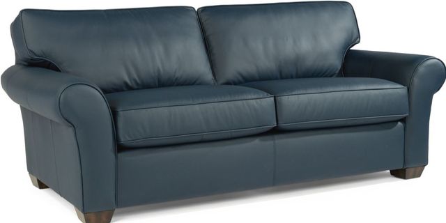 Flexsteel® Vail Dark Blue Sofa-0