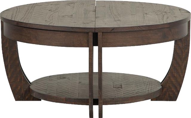 Magnussen Home® Lyndale Nutmeg Lift Top Storage Cocktail Table with Casters-1