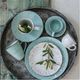 A & B Home Turquoise Bowl-3