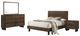 Coaster® Glenwood 4-Piece Warm Brown Queen Bedroom Set-0