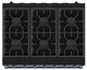 Thor Kitchen Gordon Ramsay Collection 36" Black Pro Style Liquid Propane Range with Precision Knob Control and Blue Trim-5