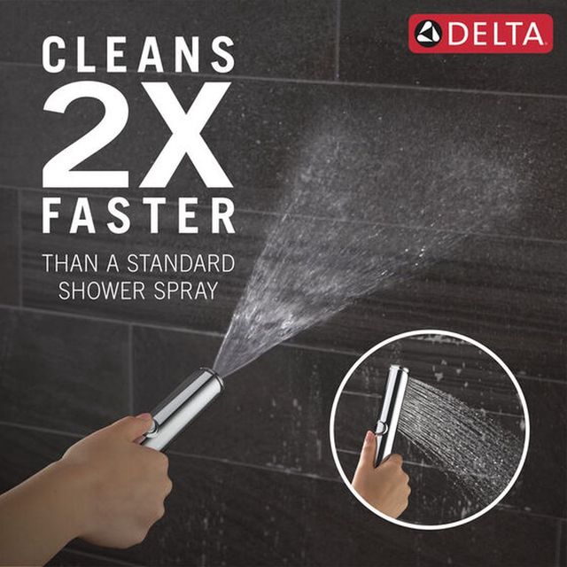Delta Bonacci™ Lumicoat® Chrome Floor Mount Tub Filler Trim-2