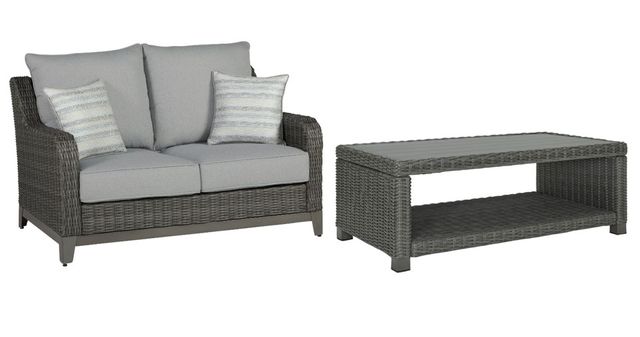 Elite Park 4 Piece Outdoor Seating - Gray