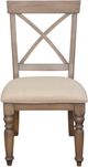 Riverside Furniture Aberdeen Weathered Driftwood X-Back Dining Side Chair-2