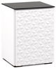 Salamander Designs® Chameleon Milan 317 White and Black Glass AV Cabinet-0