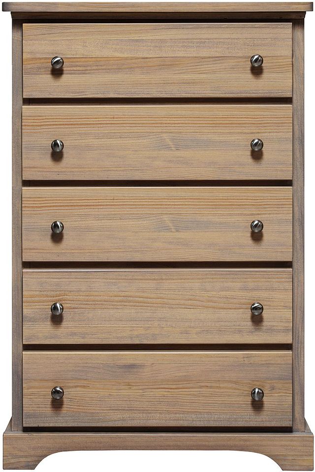 Mako Wood Furniture Youth Collection Pine 5-Drawer Chest-0