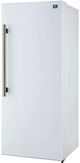 FORNO® Maderno Series Espresso 32" 13.6 Cu. Ft. White and Antique Brass Built In Right Hinge Convertible Refrigerator/Freezer-4