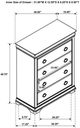 Coaster® Garland Brown Cherry Bedroom Chest of Drawers-2