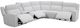 Parker House® Lancaster 6-Piece Fluffy River Rock Power Reclining Sectional-1