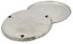 A & B Home Walbrook 2-Piece Silver Decorative Round Plate Set-2