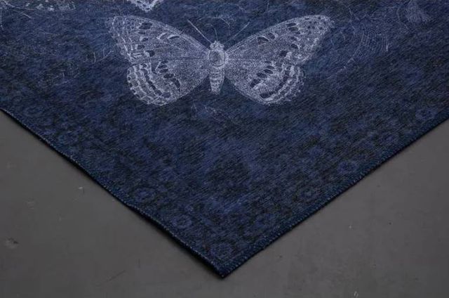 Renwil® Rye-Sample Blue 16"'x16"' Throw Rug-2