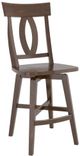Canadel® Canadel Cognac Washed Wood Fixed Stool-0