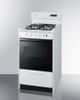 Summit® 20" White Freestanding Gas Range-2