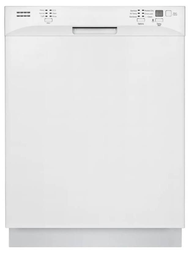 Element® 24" White Front Control Built In Dishwasher -0