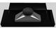 Vent-A-Hood® Designer Series 66" Black Wall Mounted Range Hood-2