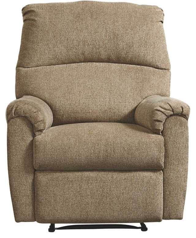 Signature Design by Ashley® Nerviano Mocha Zero Wall Manual Recliner-2