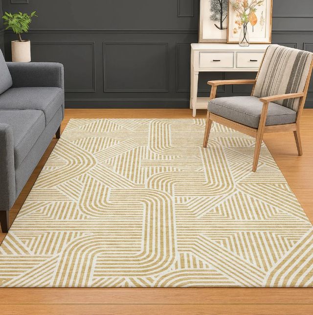 Dalyn™ Rug Company The Reserve TR14 Gold 5'x8' Area Rug-4
