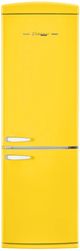 Unique® Appliances Classic Retro 24" 11.7 Cu. Ft. Canary Yellow Counter Depth Bottom Freezer Refrigerator-0