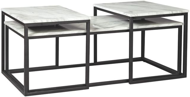 Signature Design by Ashley® Donnesta 3-Piece White Occasional Table Set-1