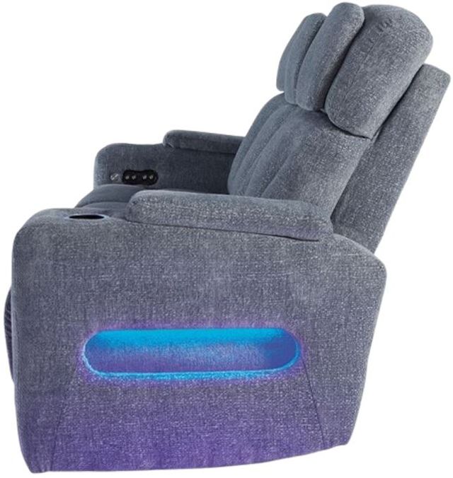 Signature Design by Ashley® Studio Cave Steel Power Reclining Sofa with Adjustable Headrest-2