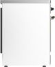 Ilve® Majestic III 30" White Pro Style Induction Range with Solid Door and Burnished Trim-4