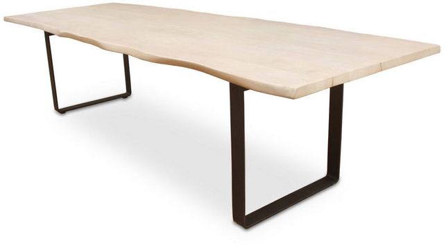 Moe's Home Collection Wilks Beige Dining Table with Black Iron Legs-3