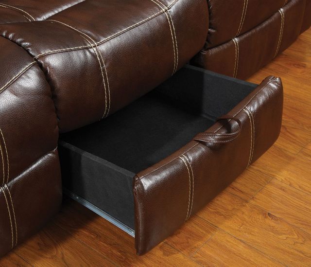Coaster® Myleene Chestnut Double Gliding Loveseat-3