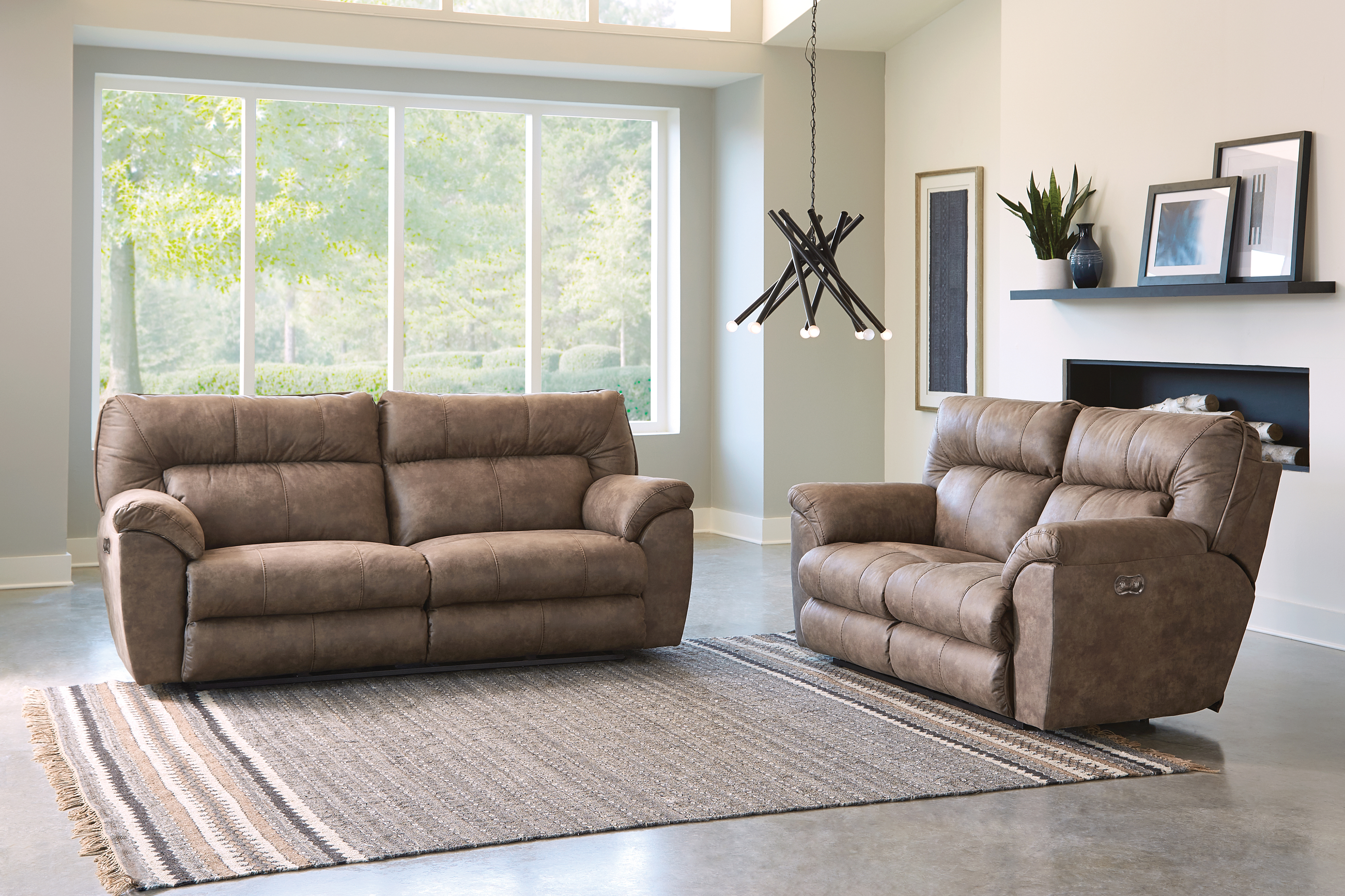 iAmerica Collins Coffee Power Reclining Loveseat | Big Sandy