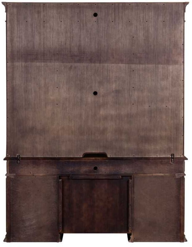 Liberty Furniture Provence Park Chateau Brown Office Credenza and Hutch-4