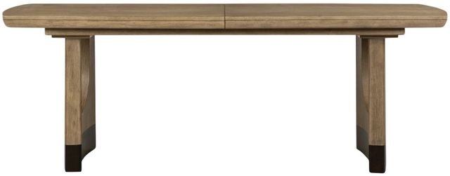 Magnussen Home® Tristan Swiss Coffee Brown Trestle Dining Table-2