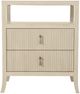Bernhardt East Hampton Cerused Linen 2-Drawer Nightstand-1