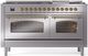 Ilve® Nostalgie II Series 60" Stainless Steel Pro Style Dual Fuel Range-0