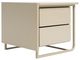 Natuzzi Editions Como Beige Gray Left Bedside Table-0