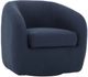 Moe's Home Collection Maurice Midnight Blue Swivel Chair-0