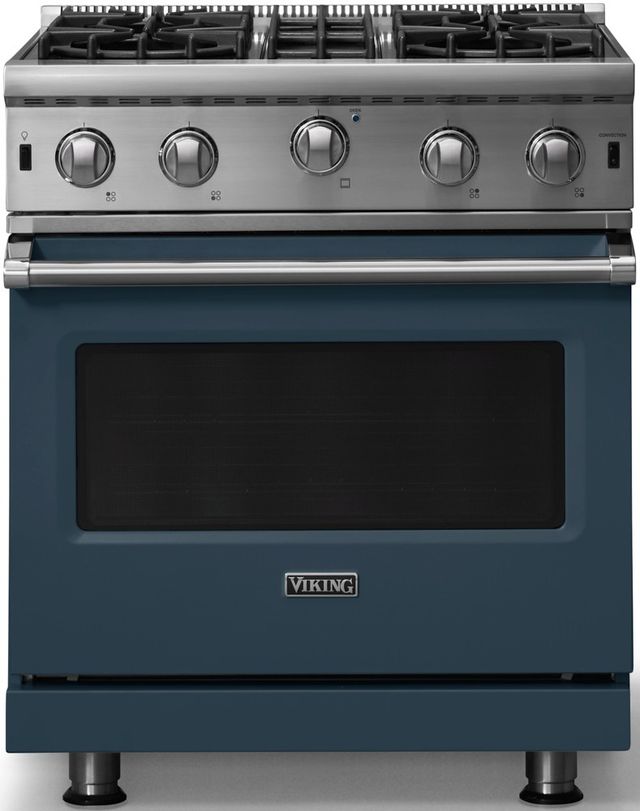 Viking® 5 Series 30" Squall Pro Style Natural Gas Range-0