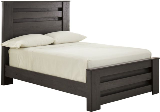 Signature Design by Ashley® Brinxton 4-Piece Charcoal Full Panel Bed Set-1