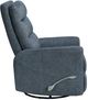 New Classic® Home Furnishings Takami Blue Manual Swivel Recliner-4