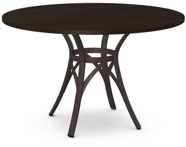 Amisco Customizable Kai Round Table with 48" Birch Veneer Table Top-0