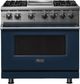 Viking® 5 Series 36" Slate Blue Pro Style Dual Fuel Range with 12" Griddle-0