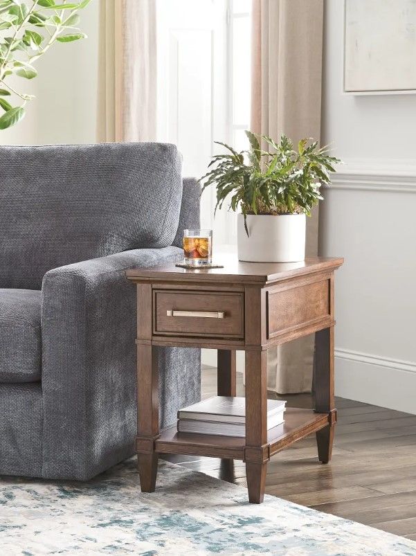 Hammary® Longham Warm Auburn Chairside Table-1