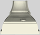 Vent-A-Hood® Designer Series 36" Biscuit Wall Mounted Range Hood-4