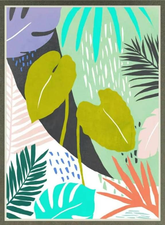 Classy Art Jazzy Jungle I by Annie Warren Wall Art-1