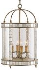 Currey & Company Corsica Harlow Silver Leaf/Antique Mirror Small Lantern-0