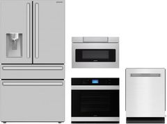 Sharp® 4 Piece Stainless Steel Kitchen Appliance Package