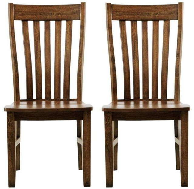 Napa Furniture Design Whistler Retreat 2-Piece Chestnut Side Chair Set-0