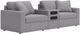 Signature Design by Ashley® Modmax 3-Piece Granite Small Spaced Sectional with Audio Console-0